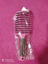 Peine para masaje del cuero cabelludo para mujer, 7 colores, cerdas de nailon, cepillo de pelo rizado húmedo, cepillo de pelo para salón, herramientas de estilo de peluquería