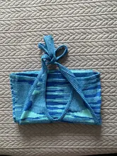 FSDA 2021 V cuello Vestido de punto vestido azul de las mujeres Halter cuello vendaje vestido playero de verano sin mangas Sexy Mini vestidos Y2K