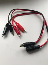 Alligator Clips Jack-Connector Power-Cable Crocodile-Wire Female 12V DC Voltage