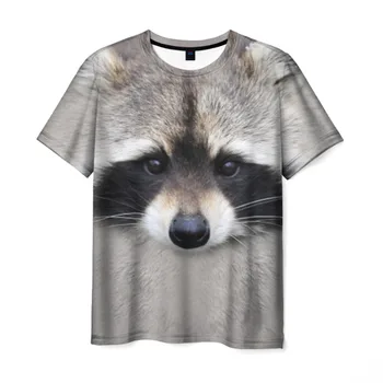 

Men's T-shirt 3D raccoon