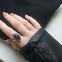 Vintage Color Retro cambio anillo Oval emoción sentimiento cambiante anillo de Control de temperatura de Color anillos para las mujeres