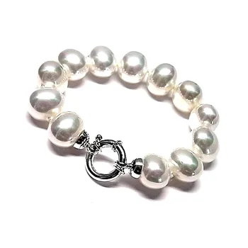 

Law silver bracelet 925m pearls shell medium size [AA9950]