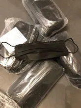 10/50/100/200/500 Uds negro máscara médica máscaras quirúrgicas no tejida 3-capa de máscara de la boca de algodón desechable máscaras para el rostro boca