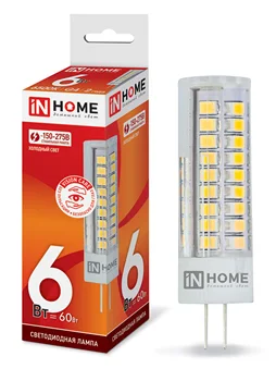 

LED lamp LED-JCD-VC W 6 V G4 6500 540Лм IN HOME