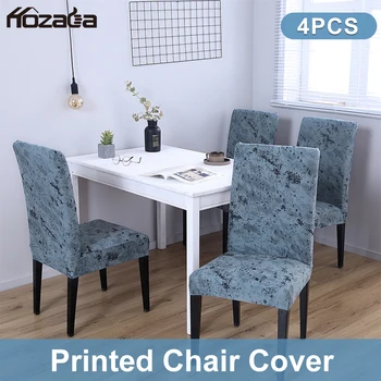 

Hozada 6PCS Chair Covers Elastic Chair Covers Non-slip Chair Covers Removable Washable Chair Seats Protector Slipcover Stretch