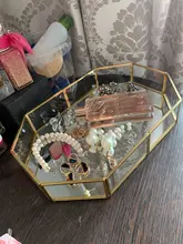 Lipstick Jewelry Storage-Tray Display-Stand Makeup-Brush-Storage Nail-Polish Glass Birthday-Gift