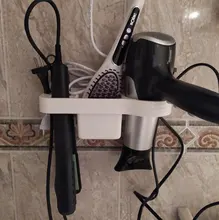 Holder Iron-Shelf Storage-Rack Hair-Dryer Bathroom-Accessories-Set Curling for Hands-Free