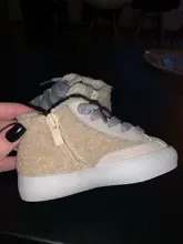 Nuevo invierno Bebé Niño Zapatos niñas zapatillas de deporte estrella cálido de algodón de los niños Zapatos de deporte de bebé de moda primeros zapatos para caminar 15-25