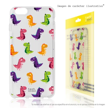 

FunnyTech®Stand case Silicone for Vsmart Active 1 plus L Mini dinosaurus fund transparent