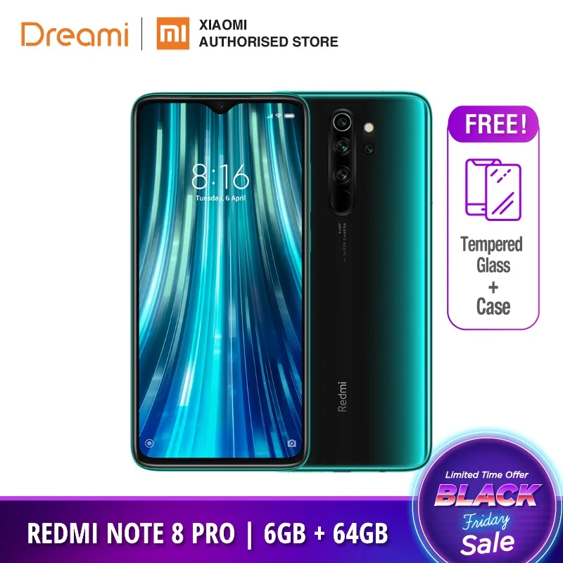 Global Version Xiaomi Redmi Note 8 PRO 64GB ROM