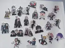 Juego Danganronpa mixto para niños, pegatinas impermeables DIY para Snowboard, portátil, equipaje, nevera, guitarra, grafiti, pegatina de juguete, 10/30/50 Uds.