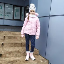 Ankle-Boots Plush Girls Boys Winter Flat Zipper ISSIENA Down with PU Snow Snow