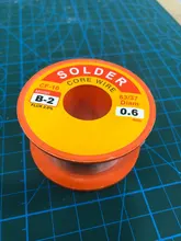 0,3/0,4/0,5/0,6/0,8/1mm 63/37 flujo 2.0% estaño Alambre de estaño colofonia de fundido núcleo de soldadura de alambre de soldadura rollo 40%