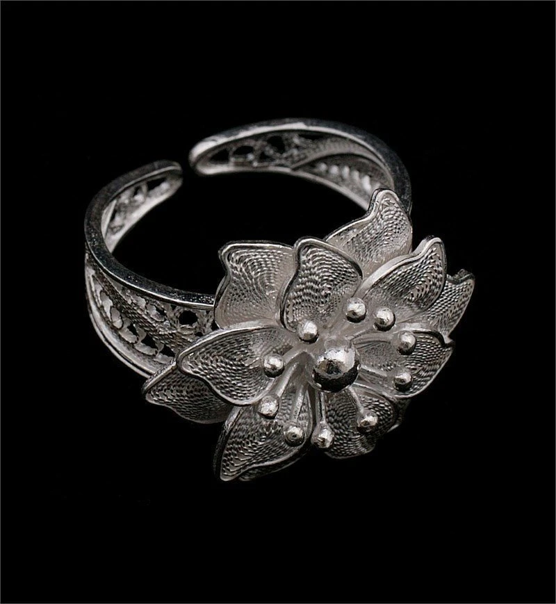 Anillo de filigrana de Plata de Ley 925 incrustaciones de Mardin asirio, especial turco, pinza de ancho de dedo ajustable, joyería para mujer|Anillos| AliExpress