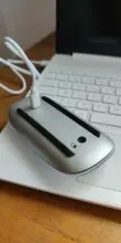 Ratón inalámbrico recargable con Bluetooth 5,0, Mouse mágico, silencioso, multiarco, ultrafino, para portátil, Ipad, Mac, PC y Macbook
