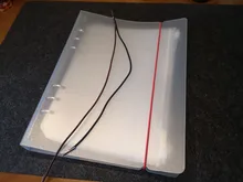 Archivador de fotos A5 A6, productos de almacenamiento, pegatinas de inserción, carpeta de folletos en espiral, 8 Uds., hojas internas, bolsa con cremallera