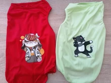 Ropa de verano para mascotas, Camiseta con estampado de flamenco para perro, chaleco para perros pequeños y medianos, accesorios para mascotas, chaleco para gatos, camisas, XS-2XL
