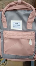 Yogodlns-Mochila de lona con correa de hombre para mujeres, bolso escolar de estilo de adolescentes, adecuado para ordenador portátil de 15 pulgadas, panelado