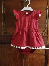 PatPat-Conjuntos de Serie Blanca y rojos a juego para Familia, mosaico, novedad de 2021, vestidos con cuello en V, camisetas, peleles