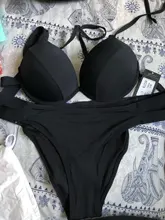 Andzhelika Bikinis Mujer vendaje traje de baño Bikini 2021 Sexy Push Up traje de baño de cintura baja traje de baño, Bikini nadar