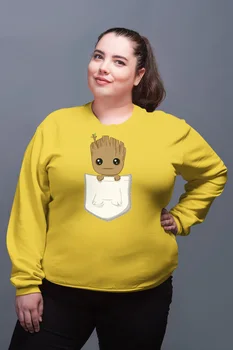 

Angemiel Wear Groot Yellow Women Sweatshirts