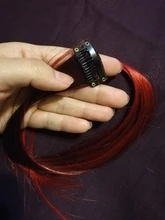 AliLeader-extensiones de cabello sintético para mujer y niña, 1 pieza, 20 colores, 50CM, largo, liso