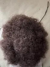 Leeons-extensiones de cabello Natural, coleta con cordón, cola de caballo, pelo sintético rizado, cola de caballo