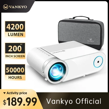 

VANKYO Leisure 460 Mini 4200LUX Projector 1920x1080P 200" Display Mini Projector Work With TV Stick, PS4 HDMI PK YG420 YG421