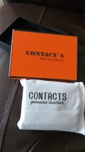 CONTACTS HOT-Cartera Crazy Horse de cuero de vaca para hombre, monedero pequeño, vintage, billetera de diseñador de cuero genuino