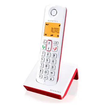 

Wireless Phone Alcatel S-250 DECT SMS LED White Red