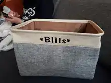 Personalized Dog Toy Basket No Smell Storage Box Free Print Name Storage Baskets For