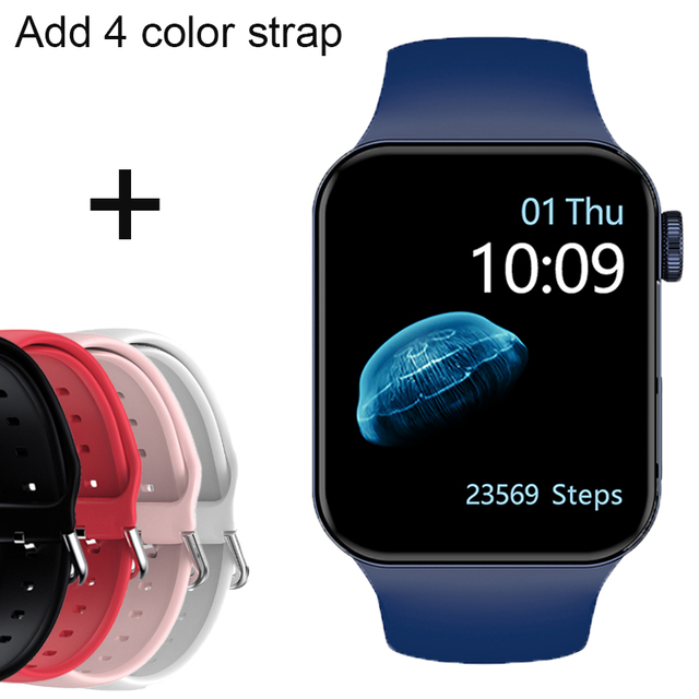 IWO Smartwatch Smart Watch Series 7 Double Button Heart Rate Monitor Dial Call Smart Watches Men Women For IOS Android