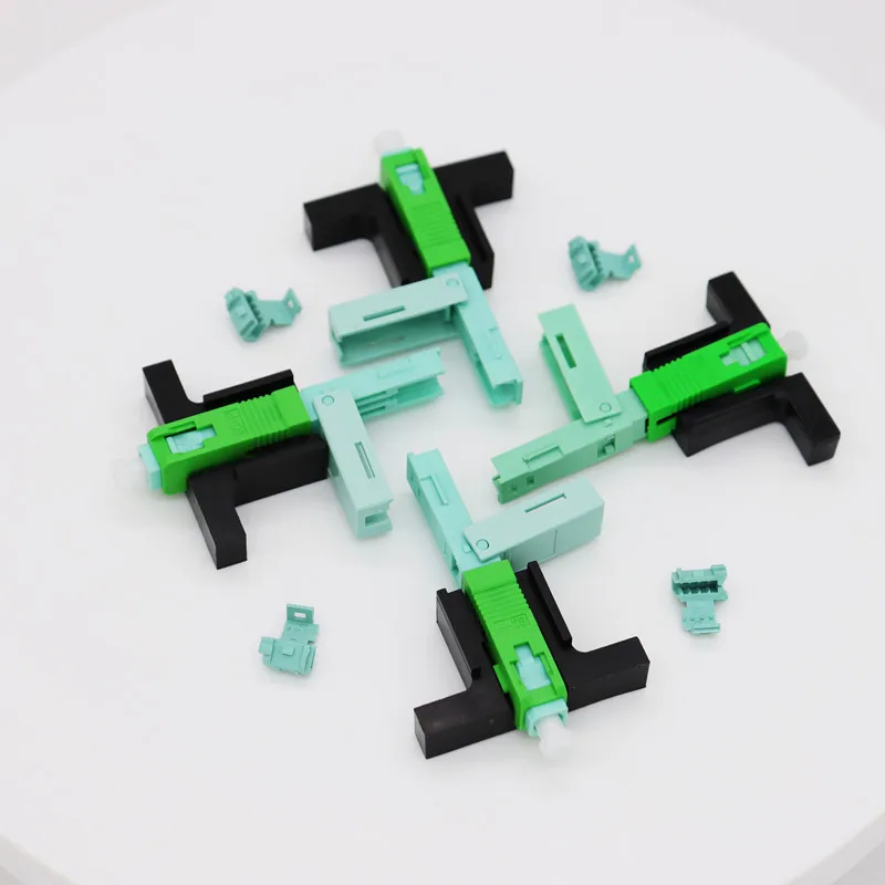 Yixton 50/100/200 PCS 53MM SC APC Fast Connector Field Connector SM FTTH Optical Fiber connector 53mm apc free shipping