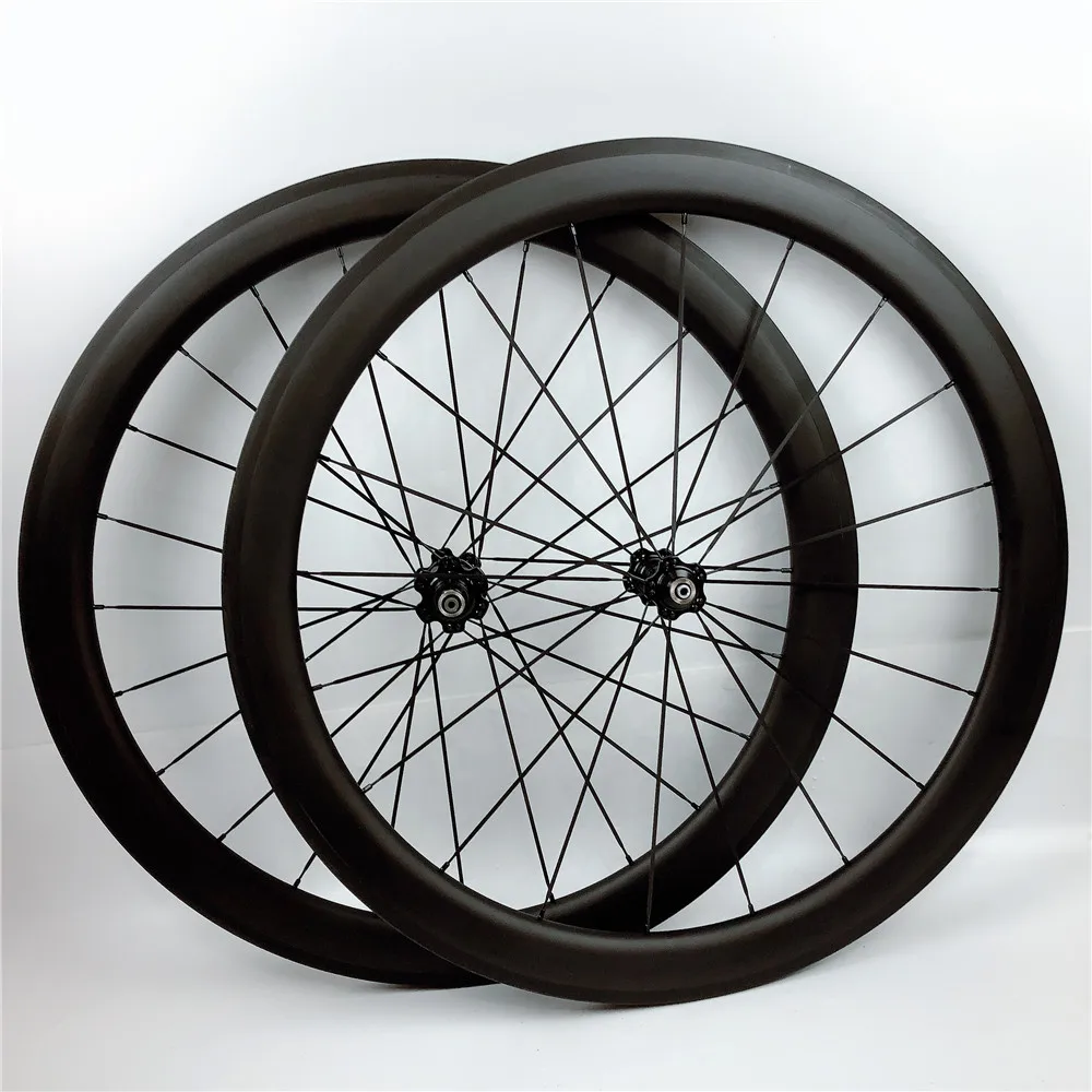 LEERUN 50 мм гоночные Углеродные колеса Пользовательский логотип 700c трубчатая клинчерная покрышка aero carbone велосипедные колеса передние 20 задние 24 Отверстия