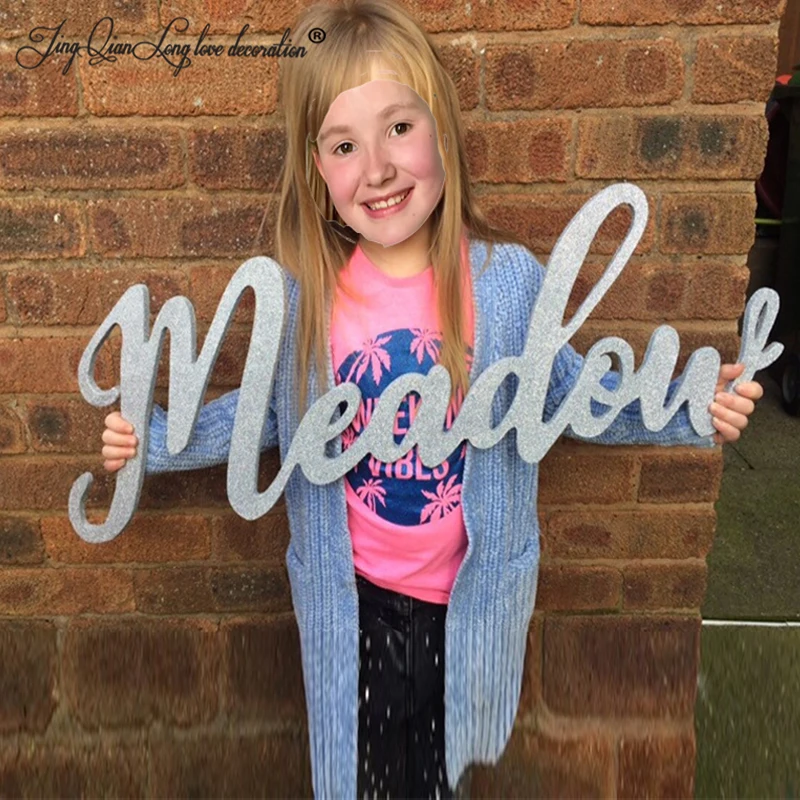 

Персонализированный именной настенный налет, знак toybox, настенная роспись с цветами, деревянный именной налет, декор для спальни девочек и мальчиков,