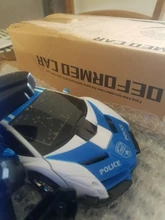 Robot de transformación en coche de radiocontrol para niños, Juguete de robot transformable en vehículo de control remoto, regalo para niños