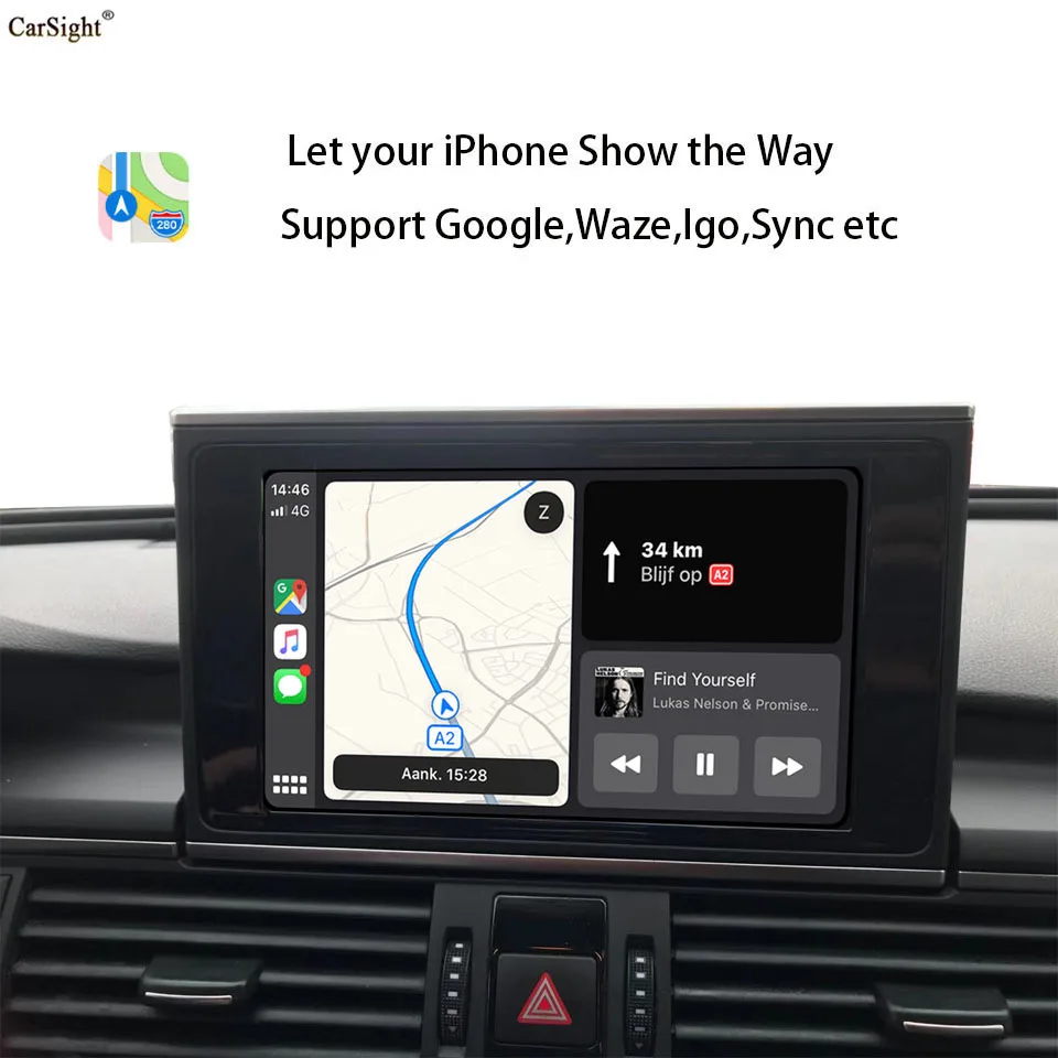 Автомобильный зеркальный экран беспроводная автомодернизация на базе Android