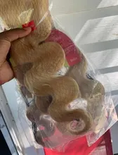 Younsolo-mechones Rubio 613 con cierre, cabello humano ondulado, 4x4, mechones, extensión de cabello humano Remy brasileño