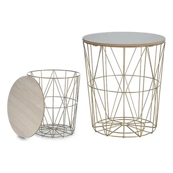 

Side Table Yellow Metal (40 x 41 x 40 cm)