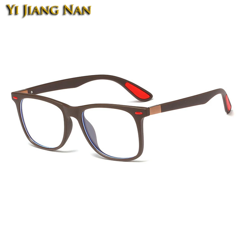 

TR90 Men Optical Eye Glasses Frame Ultralight Square Prescription Eyeglasses Armacao Oculos De Grau Frame Clear Lens For Women