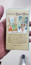 Cartas de Tarot de la Rueda Dorada, juego de mesa completo en inglés, juguete para juego de mesa, amigo, fiesta, póquer, adivinación, 78 Uds.