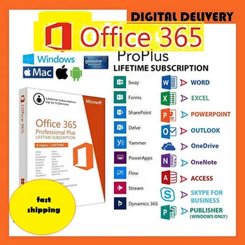 

Office 365 Pro Plus lifetime account all language custom bid