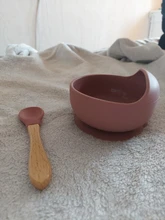 Tazón de silicona para bebé, vajilla impermeable con ventosa, juego de cucharas, sin BPA, platos de alimentación de silicona para juego de cuencos de bebé