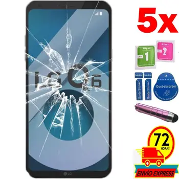 

5x Protectors Screen Tempered Glass for for LG Q6 (Not Full SEE INFO) PEN