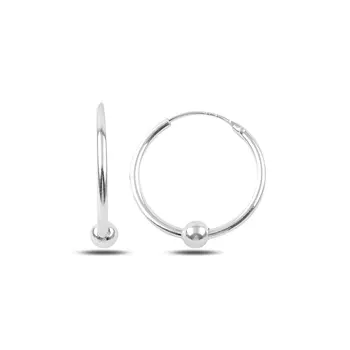 

Angemiel 925 Silver 20mm Bulk Ring Earrings