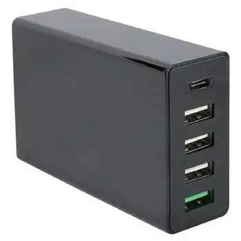 

Desktop Charger Fast Charge 5 Usb ports (4 TipoA + 1 TipoC) maximum power 45W.FONTASTIC19.07