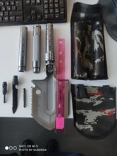 Pala táctica multifunción para exteriores, carretilla elevadora militar para exteriores, pala de nieve todoterreno, pala plegable de supervivencia al aire libre