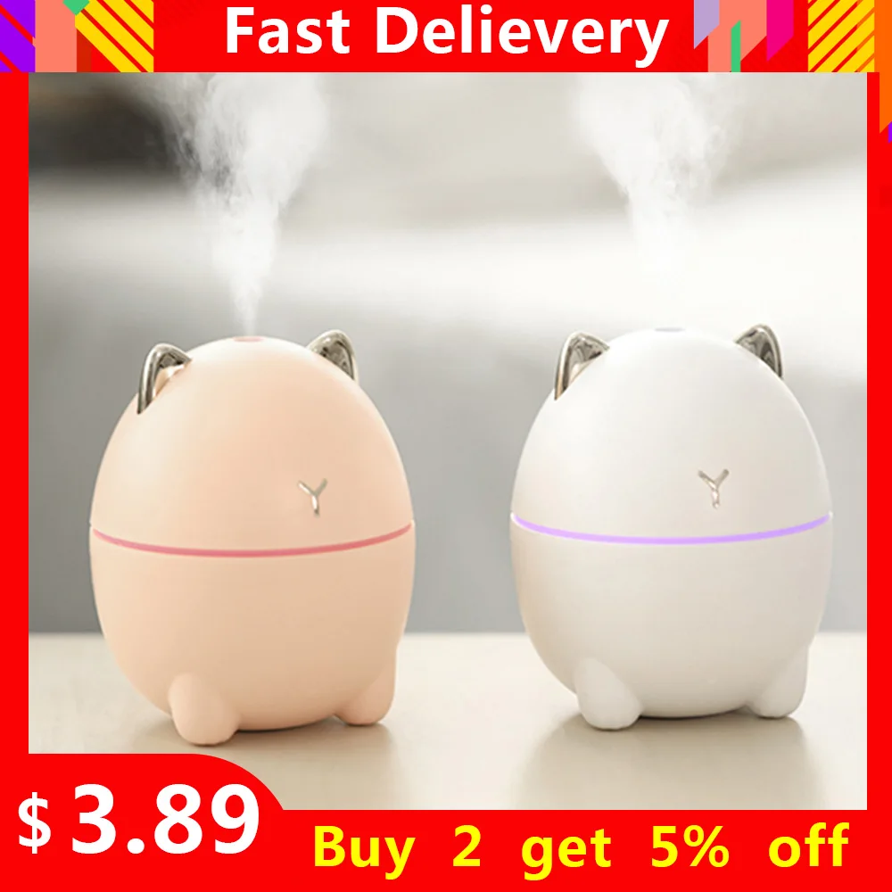 Ultrasonic Air Humidifier Aroma Essential Oil Diffuser for Car Mist Maker USB Diffusers Air Fresher Mini Air Humidifier for Home