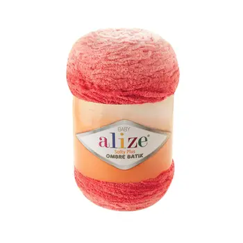 

"yarn Alize peach", "softy plus ombre batik", "yarn", "ombre", "polyester", "demi-season", "micropolyester", "fancy", "hand knitting"