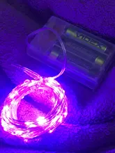 Light-String Garland Copper-Wire-Lights Battery-Power Festoon Fairy LED Christmas Feimefeiyou